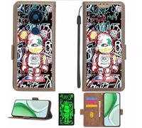 Aroepurt Funda Compatible para Nokia C5 Endi Funda Case Carcasa Soporte [con lámina Protectora HD de dureza 9H] [Bloqueo RFID][Efecto Luminoso Oscuro] LPT-MXX