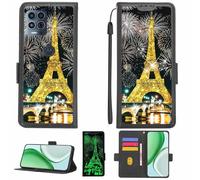 Aroepurt Funda Compatible para Nokia G100 Funda Case Carcasa Soporte [con lámina Protectora HD de dureza 9H] [Bloqueo RFID][Purpurina Dorada + Brillante] LPT-TT