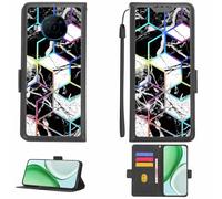 Aroepurt Funda Compatible para Nokia X100 5G Funda Case Carcasa Soporte [con lámina Protectora HD de dureza 9H] [Bloqueo RFID][Efecto de refracción] LPT-HS