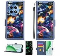 Aroepurt Funda Compatible para OnePlus 12R 5G Funda Case Carcasa Soporte [con lámina Protectora HD de dureza 9H] [Bloqueo RFID][Efecto Luminoso Oscuro] LPT-XQ