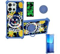 Aroepurt Funda Compatible para OnePlus Turbo 6 Funda Case Carcasa Soporte Cover [con 9H Dureza HD Protector Pantalla] PC + Silicona Soporte JSL-TYX