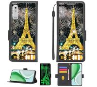 Aroepurt Funda Compatible para Onyx BOOX Palma 2 Pro eReader Funda Case Carcasa Soporte Cover [con 9H Dureza HD Protector Pantalla][Bloqueo RFID][Purpurina Dorada + Brillante] PTH-TT