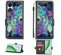 Aroepurt Funda Compatible para OPPO A1X 5G Funda Case Carcasa Soporte [con lámina Protectora HD de dureza 9H] [Bloqueo RFID][Efecto de refracción] LPT-HTT