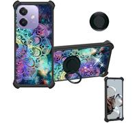 Aroepurt Funda Compatible para OPPO A5i Funda Case Carcasa Soporte Cover [con 9H Dureza HD Protector Pantalla] PC + Silicona Soporte IMDH-HTT