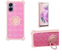 Aroepurt Funda Compatible para OPPO A6x 5G Funda Case Carcasa Soporte Cover [con 9H Dureza HD Protector Pantalla] PC + Silicona Soporte TZZH-Fen