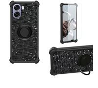 Aroepurt Funda Compatible para OPPO A6x 5G Funda Case Carcasa Soporte Cover [con 9H Dureza HD Protector Pantalla] PC + Silicona Soporte TZZH-Hei