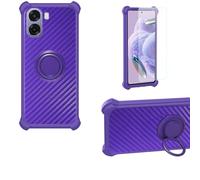 Aroepurt Funda Compatible para OPPO A6x 5G Funda Case Carcasa Soporte Cover [con 9H Dureza HD Protector Pantalla] PC + Silicona Soporte TZZH-ZI