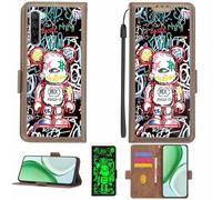 Aroepurt Funda Compatible para OPPO Find X2 Lite Funda Case Carcasa Soporte [con lámina Protectora HD de dureza 9H] [Bloqueo RFID][Efecto Luminoso Oscuro] LPT-MXX