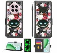 Aroepurt Funda Compatible para OPPO Find X8S Funda Case Carcasa Soporte [con lámina Protectora HD de dureza 9H] [Bloqueo RFID][Efecto Luminoso Oscuro] LPT-LZM