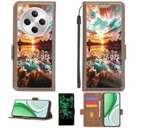 Aroepurt Funda Compatible para OPPO Find X8S+ Plus Funda Case Carcasa Soporte [con lámina Protectora HD de dureza 9H] [Bloqueo RFID][Efecto Luminoso Oscuro] LPT-FJ