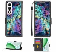 Aroepurt Funda Compatible para OPPO K13X 5G Cph2753 Funda Case Carcasa Soporte [con lámina Protectora HD de dureza 9H] [Bloqueo RFID][Efecto de refracción] LPT-HTT