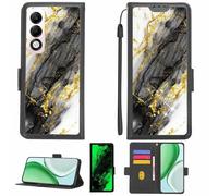Aroepurt Funda Compatible para OPPO K13X 5G Cph2753 Funda Case Carcasa Soporte [con lámina Protectora HD de dureza 9H] [Bloqueo RFID][Purpurina Dorada + Brillante] LPT-HDL