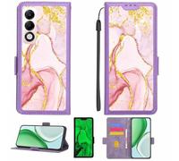 Aroepurt Funda Compatible para OPPO K13X 5G Cph2753 Funda Case Carcasa Soporte [con lámina Protectora HD de dureza 9H] [Bloqueo RFID][Purpurina Dorada + Brillante] LPT-FDL