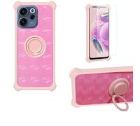 Aroepurt Funda Compatible para OPPO Reno15 F 5G Funda Case Carcasa Soporte Cover [con 9H Dureza HD Protector Pantalla] PC + Silicona Soporte TZZH-Fen