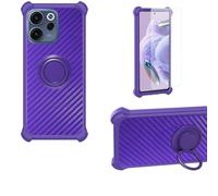 Aroepurt Funda Compatible para OPPO Reno15 F 5G Funda Case Carcasa Soporte Cover [con 9H Dureza HD Protector Pantalla] PC + Silicona Soporte TZZH-ZI