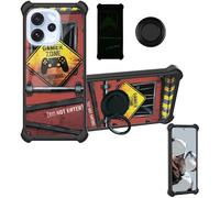 Aroepurt Funda Compatible para OPPO Reno15 Pro Mini 5G Funda Case Carcasa Soporte Cover [con 9H Dureza HD Protector Pantalla] PC + Silicona Soporte YGH-JGP