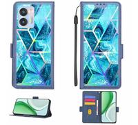 Aroepurt Funda Compatible para Oukitel C36 Funda Case Carcasa Soporte [con lámina Protectora HD de dureza 9H] [Bloqueo RFID][Efecto de refracción] LPT-LS