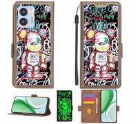 Aroepurt Funda Compatible para Oukitel C36 Funda Case Carcasa Soporte [con lámina Protectora HD de dureza 9H] [Bloqueo RFID][Efecto Luminoso Oscuro] LPT-MXX