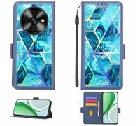 Aroepurt Funda Compatible para Oukitel C59 Funda Case Carcasa Soporte [con lámina Protectora HD de dureza 9H] [Bloqueo RFID][Efecto de refracción] LPT-LS