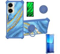 Aroepurt Funda Compatible para Pinwheel Genesis 3 Funda Case Carcasa Soporte Cover [con 9H Dureza HD Protector Pantalla] PC + Silicona Soporte JSL-LDL
