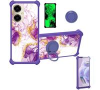 Aroepurt Funda Compatible para Pinwheel Genesis 3 Funda Case Carcasa Soporte Cover [con 9H Dureza HD Protector Pantalla] PC + Silicona Soporte JSZ-ZDL