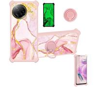 Aroepurt Funda Compatible para Poco F7 Ultra Funda Case Carcasa Soporte Cover [con 9H Dureza HD Protector Pantalla] PC + Silicona Soporte JSF-FDL