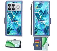 Aroepurt Funda Compatible para Poco F8 Ultra Funda Case Carcasa Soporte Cover [con 9H Dureza HD Protector Pantalla][Bloqueo RFID][Farbenfrohes reflektiertes Licht] PTL-LS