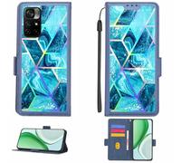 Aroepurt Funda Compatible para Poco M4 Pro 5g Funda Case Carcasa Soporte [con lámina Protectora HD de dureza 9H] [Bloqueo RFID][Efecto de refracción] LPT-LS