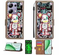 Aroepurt Funda Compatible para Poco M6 Pro 4g Funda Case Carcasa Soporte [con lámina Protectora HD de dureza 9H] [Bloqueo RFID][Efecto Luminoso Oscuro] LPT-MXX