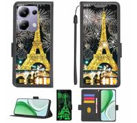 Aroepurt Funda Compatible para Poco M6 Pro 4g Funda Case Carcasa Soporte [con lámina Protectora HD de dureza 9H] [Bloqueo RFID][Purpurina Dorada + Brillante] LPT-TT