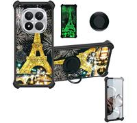 Aroepurt Funda Compatible para Poco M8 Pro 5G Funda Case Carcasa Soporte Cover [con 9H Dureza HD Protector Pantalla] PC + Silicona Soporte JSH-TT