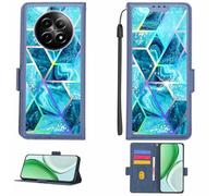 Aroepurt Funda Compatible para Realme 12x 5g Funda Case Carcasa Soporte [con lámina Protectora HD de dureza 9H] [Bloqueo RFID][Efecto de refracción] LPT-LS