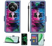 Aroepurt Funda Compatible para Realme 12x 5g Funda Case Carcasa Soporte [con lámina Protectora HD de dureza 9H] [Bloqueo RFID][Efecto Luminoso Oscuro] LPT-BQ