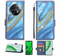 Aroepurt Funda Compatible para Realme 13+Plus 5G Funda Case Carcasa Soporte [con lámina Protectora HD de dureza 9H] [Bloqueo RFID][Purpurina Dorada + Brillante] LPT-LDL