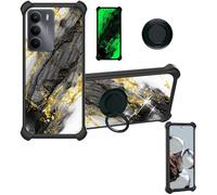 Aroepurt Funda Compatible para Realme C73 5G Rmx3945 Funda Case Carcasa Soporte Cover [con 9H Dureza HD Protector Pantalla] PC + Silicona Soporte JSH-HDL