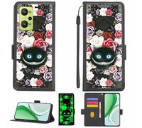 Aroepurt Funda Compatible para Realme GT Neo 2 Funda Case Carcasa Soporte [con lámina Protectora HD de dureza 9H] [Bloqueo RFID][Efecto Luminoso Oscuro] LPT-LZM