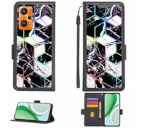 Aroepurt Funda Compatible para Realme GT Neo 3T Funda Case Carcasa Soporte [con lámina Protectora HD de dureza 9H] [Bloqueo RFID][Efecto de refracción] LPT-HS
