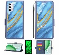 Aroepurt Funda Compatible para Realme GT Neo2T Funda Case Carcasa Soporte [con lámina Protectora HD de dureza 9H] [Bloqueo RFID][Purpurina Dorada + Brillante] LPT-LDL