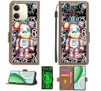 Aroepurt Funda Compatible para Realme Note 70T Funda Case Carcasa Soporte [con lámina Protectora HD de dureza 9H] [Bloqueo RFID][Efecto Luminoso Oscuro] LPT-MXX