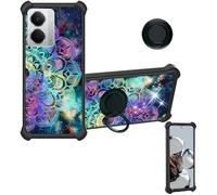 Aroepurt Funda Compatible para Realme P3 5G Funda Case Carcasa Soporte Cover [con 9H Dureza HD Protector Pantalla] PC + Silicona Soporte IMDH-HTT