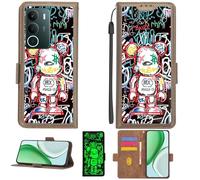 Aroepurt Funda Compatible para Realme P3 Lite 4G Funda Case Carcasa Soporte Cover [con 9H Dureza HD Protector Pantalla][Bloqueo RFID][Leuchteffekt] PTZ-MXX