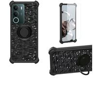 Aroepurt Funda Compatible para Realme P3 Lite 4G Funda Case Carcasa Soporte Cover [con 9H Dureza HD Protector Pantalla] PC + Silicona Soporte TZZH-Hei