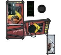 Aroepurt Funda Compatible para Realme P3 Lite 4G Funda Case Carcasa Soporte Cover [con 9H Dureza HD Protector Pantalla] PC + Silicona Soporte YGH-JGP