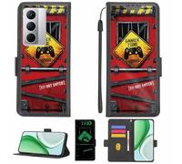 Aroepurt Funda Compatible para Realme P3x 5G Funda Case Carcasa Soporte [con lámina Protectora HD de dureza 9H] [Bloqueo RFID][Efecto Luminoso Oscuro] LPT-JGP