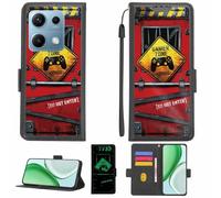 Aroepurt Funda Compatible para Redmi Note 14s Funda Case Carcasa Soporte [con lámina Protectora HD de dureza 9H] [Bloqueo RFID][Efecto Luminoso Oscuro] LPT-JGP