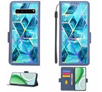 Aroepurt Funda Compatible para Samsung Galaxy S10 5g Funda Case Carcasa Soporte [con lámina Protectora HD de dureza 9H] [Bloqueo RFID][Efecto de refracción] LPT-LS