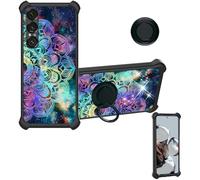 Aroepurt Funda Compatible para Sony Xperia 1 VII Funda Case Carcasa Soporte Cover [con 9H Dureza HD Protector Pantalla] PC + Silicona Soporte IMDH-HTT