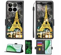 Aroepurt Funda Compatible para Spc Discovery 3 Pro Funda Case Carcasa Soporte [con lámina Protectora HD de dureza 9H] [Bloqueo RFID][Purpurina Dorada + Brillante] LPT-TT