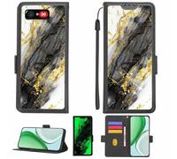 Aroepurt Funda Compatible para Swissvoice C50s Funda Case Carcasa Soporte [con lámina Protectora HD de dureza 9H] [Bloqueo RFID][Purpurina Dorada + Brillante] LPT-HDL