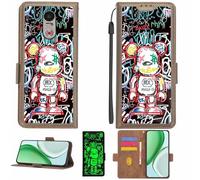 Aroepurt Funda Compatible para swissvoice G55 Funda Case Carcasa Soporte [con lámina Protectora HD de dureza 9H] [Bloqueo RFID][Efecto Luminoso Oscuro] LPT-MXX